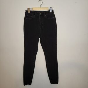 Ksubi Stretch Regular Fit High Rise Skinny Pockets Denim Jeans Black Size 27